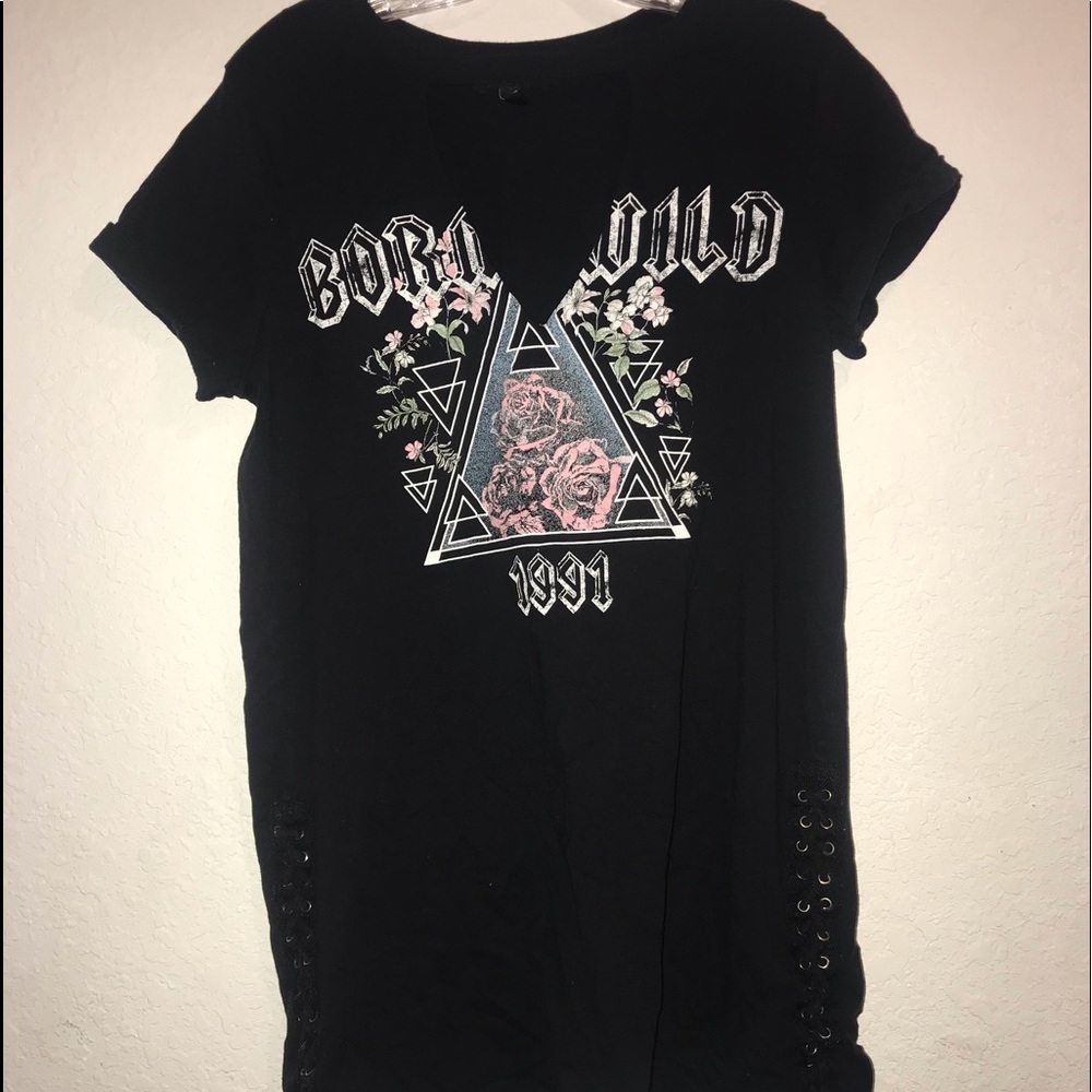 Black graphic dress
